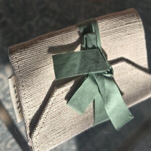 Sezane Beige Cardholder Wallet